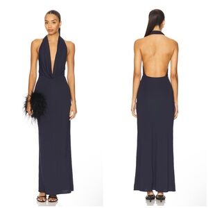 Bec + Bridge Nessie Cowl Maxi Dress in Ink Size 6